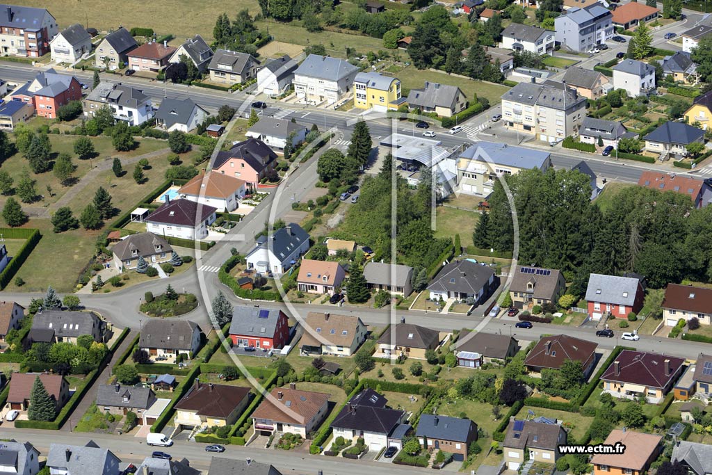 Photo arienne de Kerjeng (Bascharage)