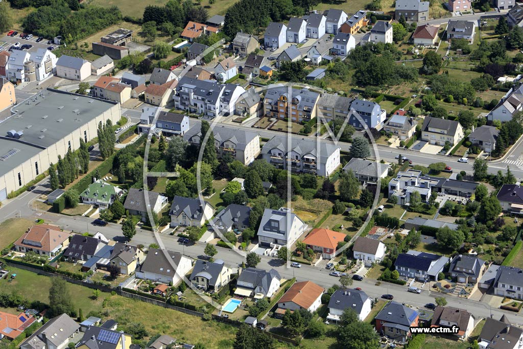 Photo arienne de Kerjeng (Bascharage)