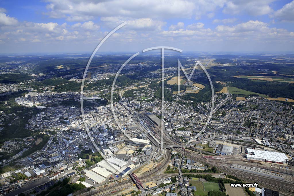 Photo arienne de Luxembourg