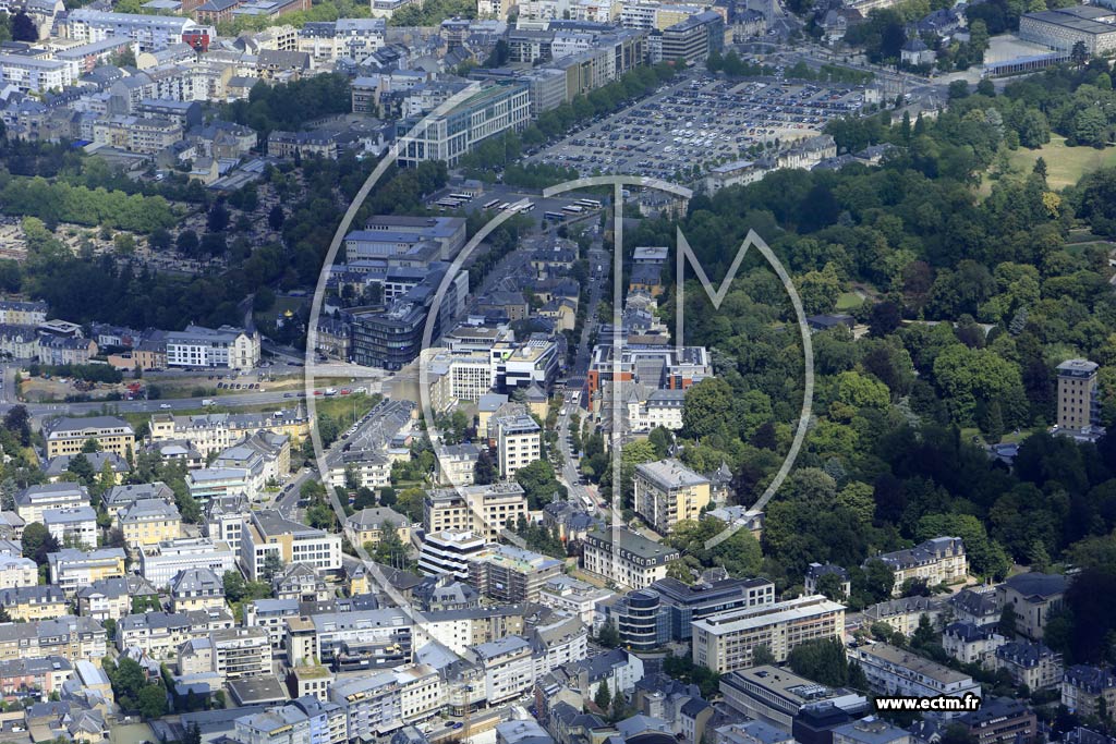 Photo arienne de Luxembourg (Belair)