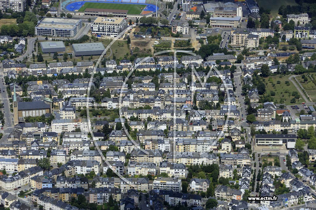 Photo arienne de Luxembourg (Belair)