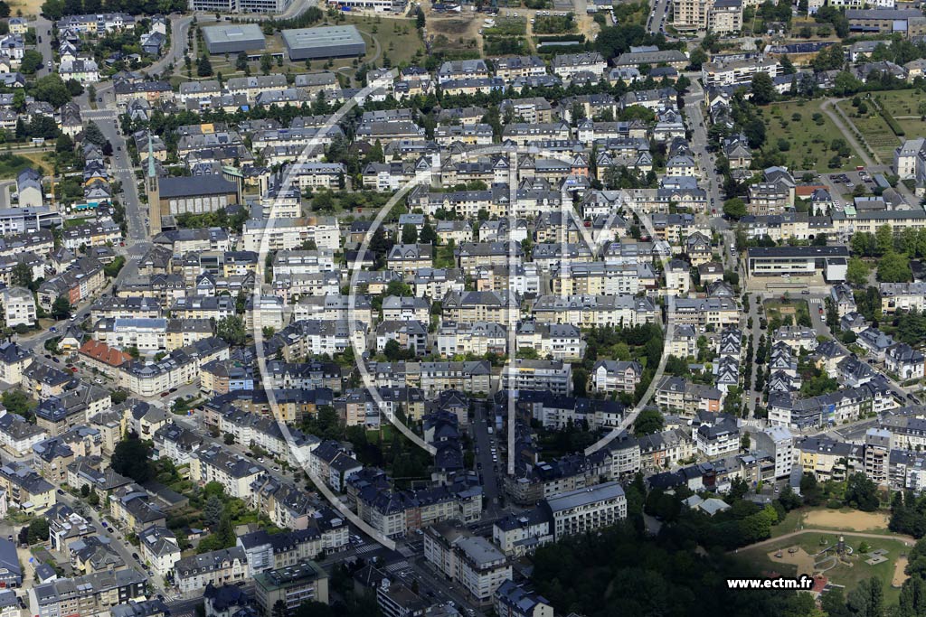 Photo arienne de Luxembourg (Belair)