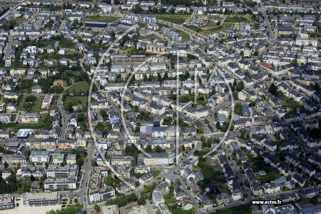 Photo arienne de Luxembourg (Belair)