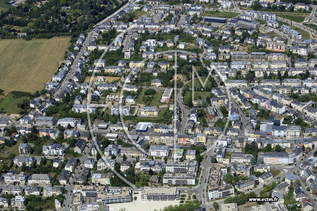 Photo arienne de Luxembourg (Belair)