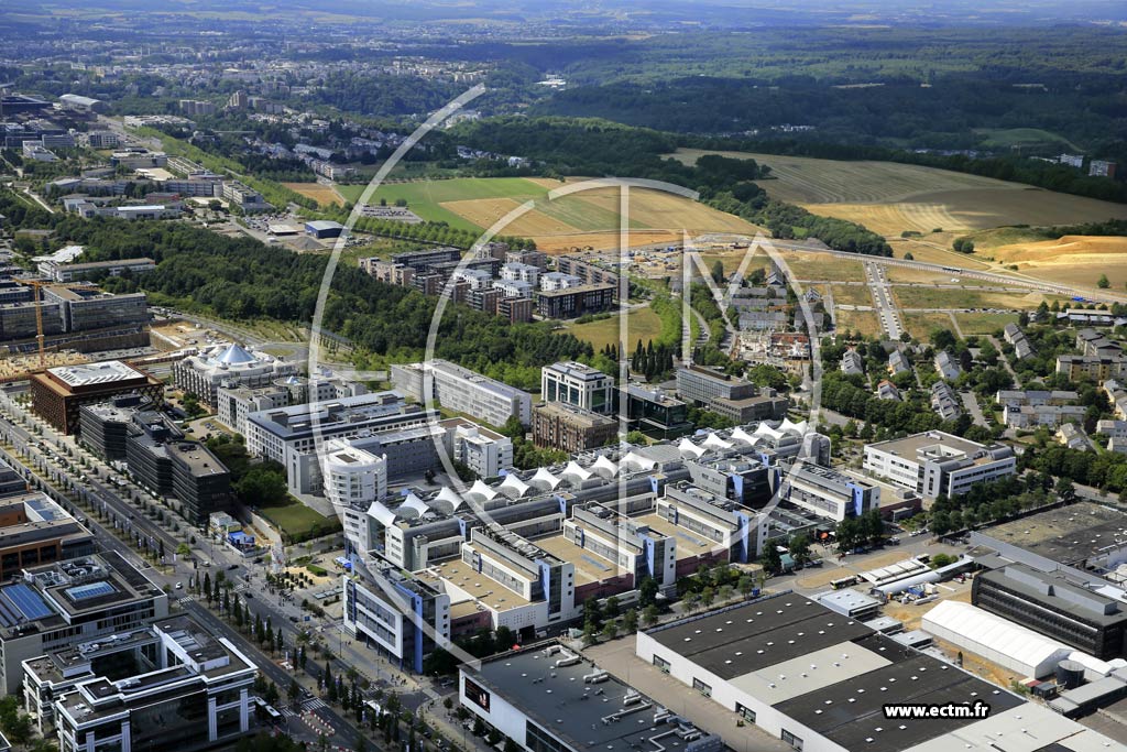 Photo arienne de Luxembourg (Kirchberg)