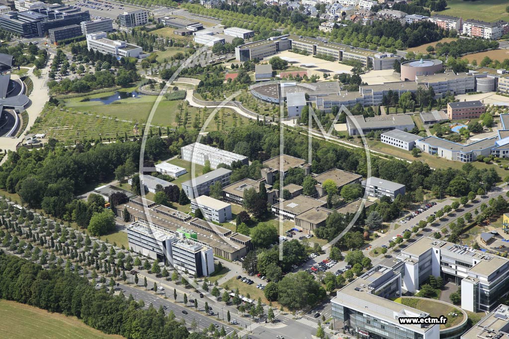 Photo arienne de Luxembourg (Kirchberg)