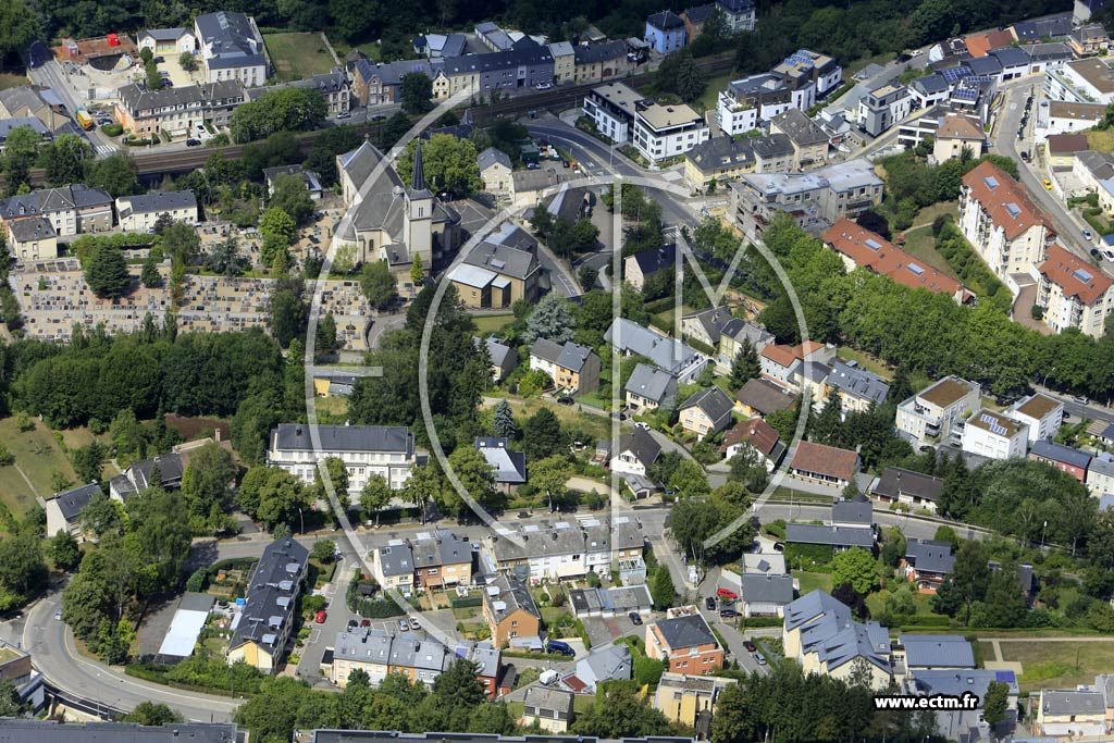 Photo arienne de Luxembourg (Weimerskirch)
