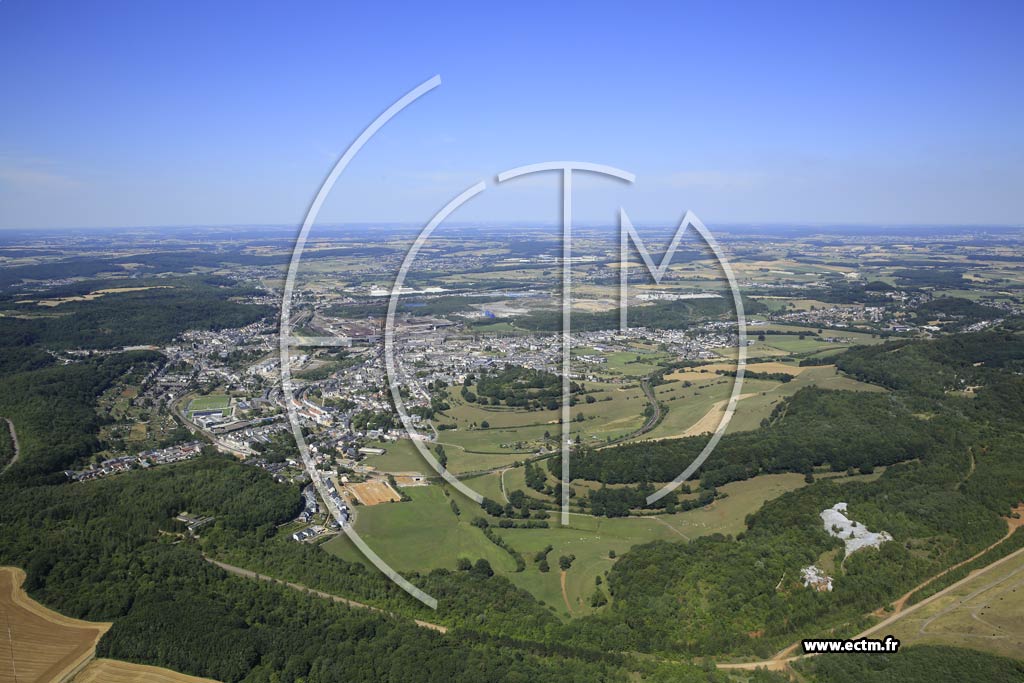 Photo arienne de Differdange