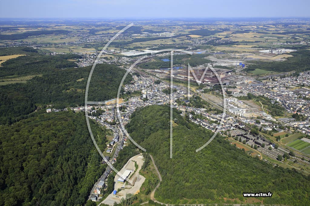 Photo arienne de Differdange