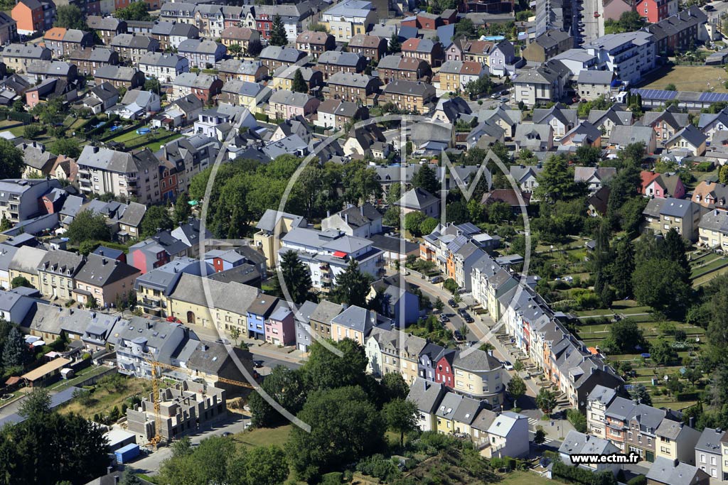 Photo arienne de Differdange (Fuussbann)