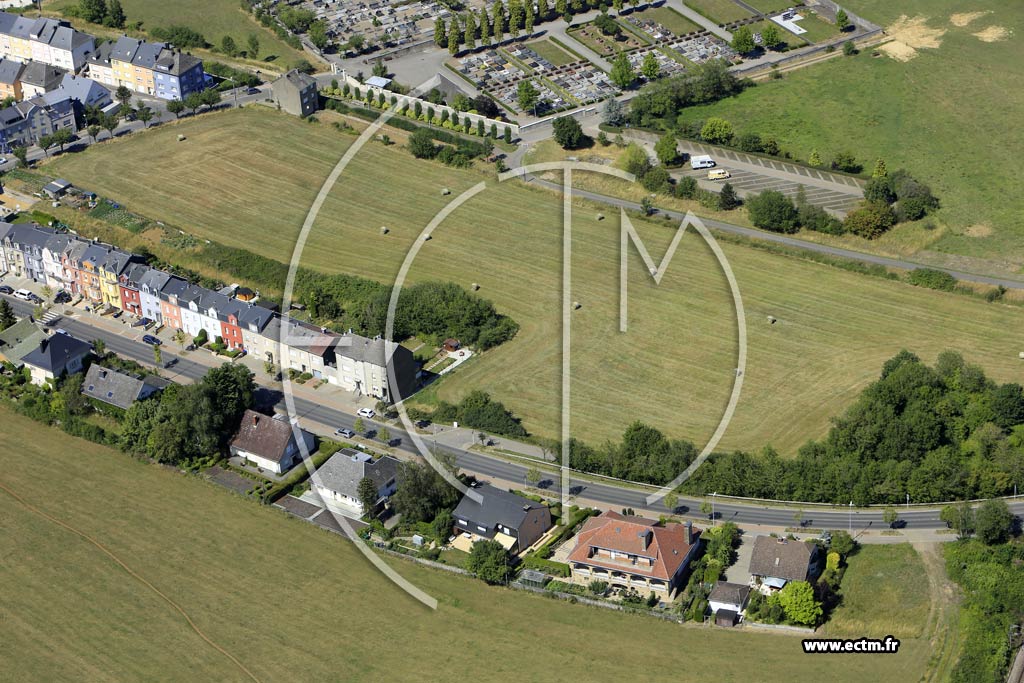 Photo arienne de Differdange (Fuussbann)