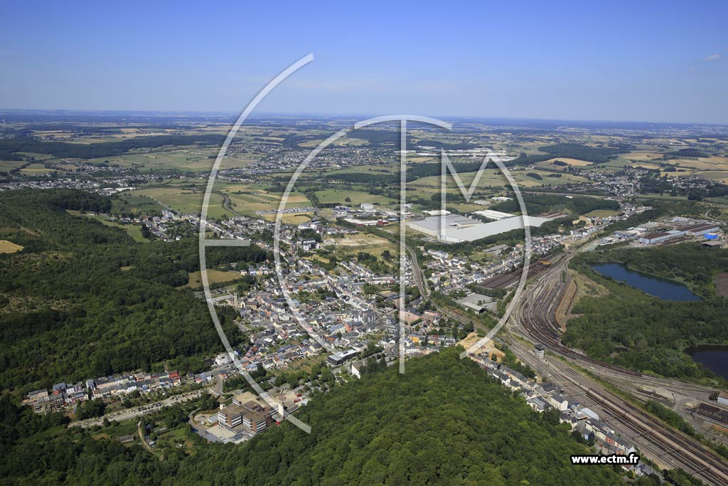 Photo arienne de Differdange (Niederkorn)