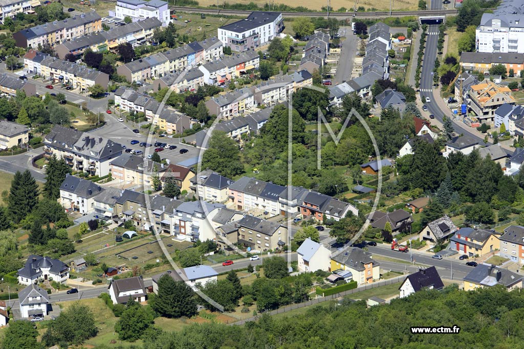 Photo arienne de Differdange (Niederkorn)