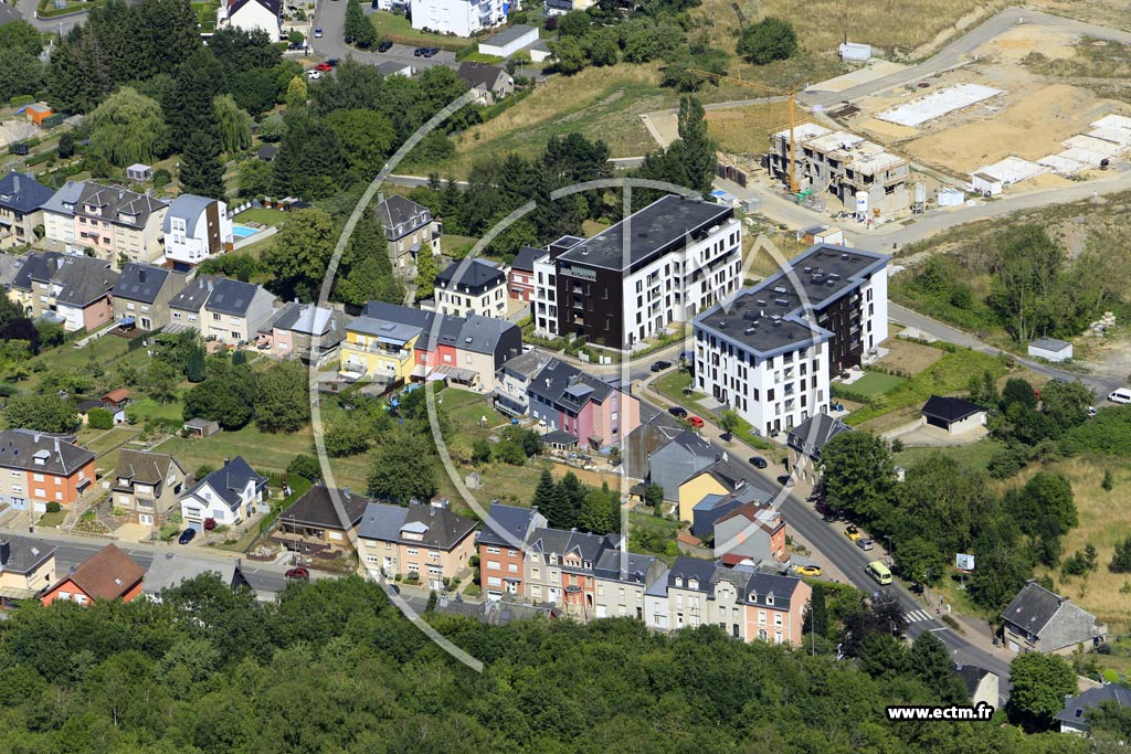 Photo arienne de Differdange (Niederkorn)