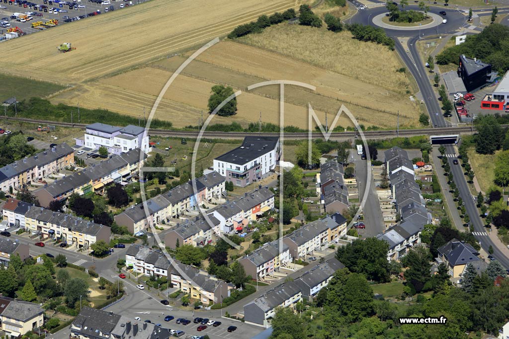 Photo arienne de Differdange (Niederkorn)