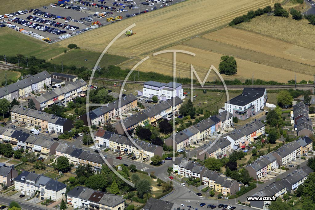 Photo arienne de Differdange (Niederkorn)