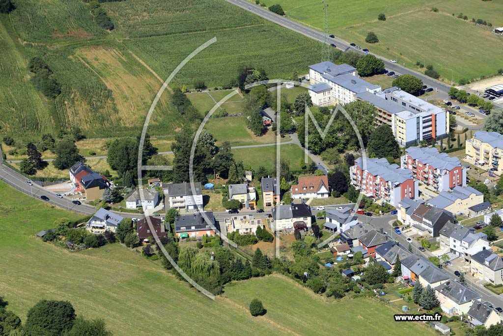 Photo arienne de Differdange (Niederkorn)