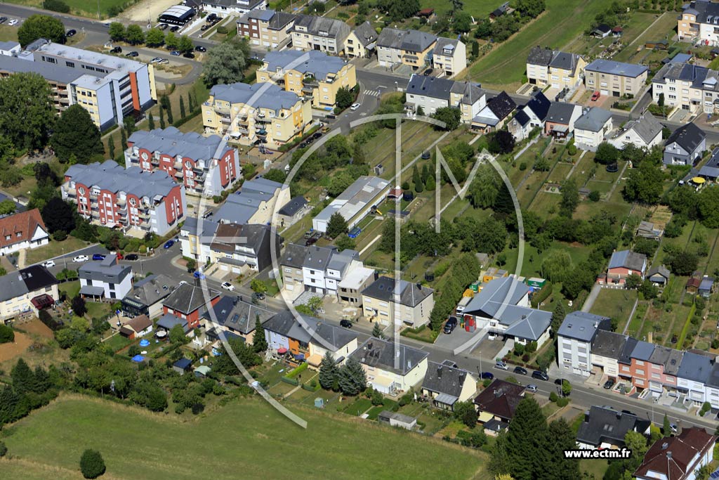 Photo arienne de Differdange (Niederkorn)