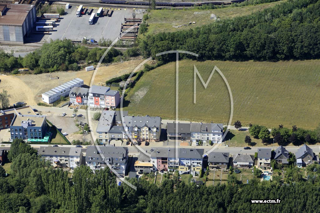 Photo arienne de Differdange (Niederkorn)