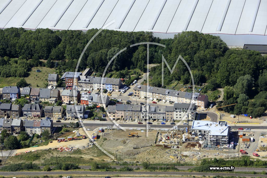 Photo arienne de Differdange (Niederkorn)