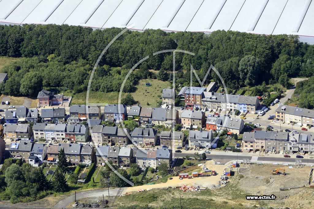 Photo arienne de Differdange (Niederkorn)