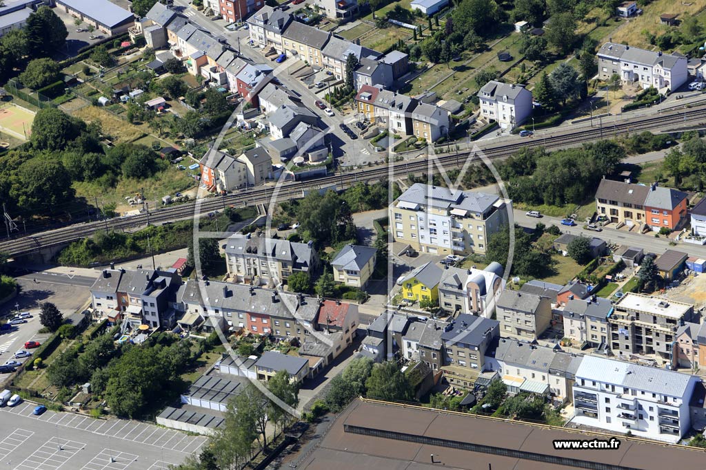 Photo arienne de Differdange (Niederkorn)