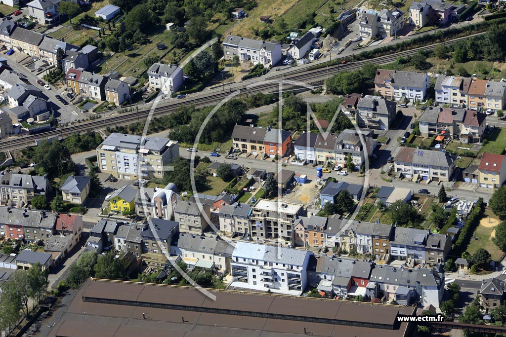 Photo arienne de Differdange (Niederkorn)