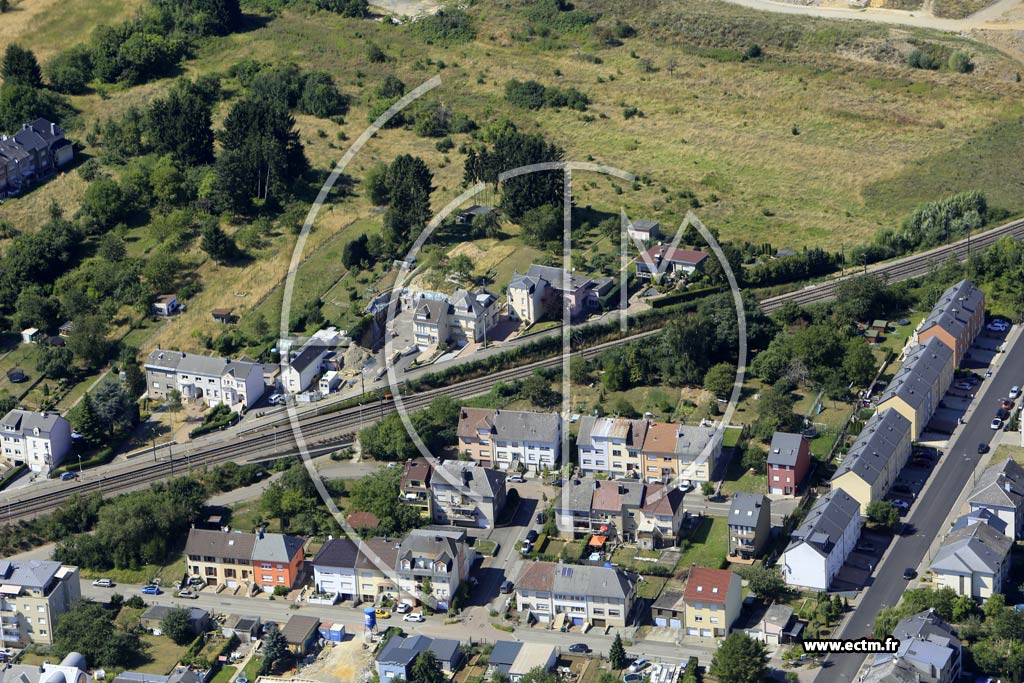 Photo arienne de Differdange (Niederkorn)