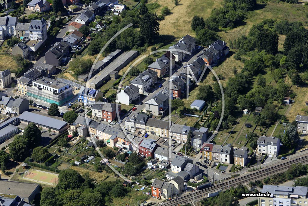 Photo arienne de Differdange (Niederkorn)