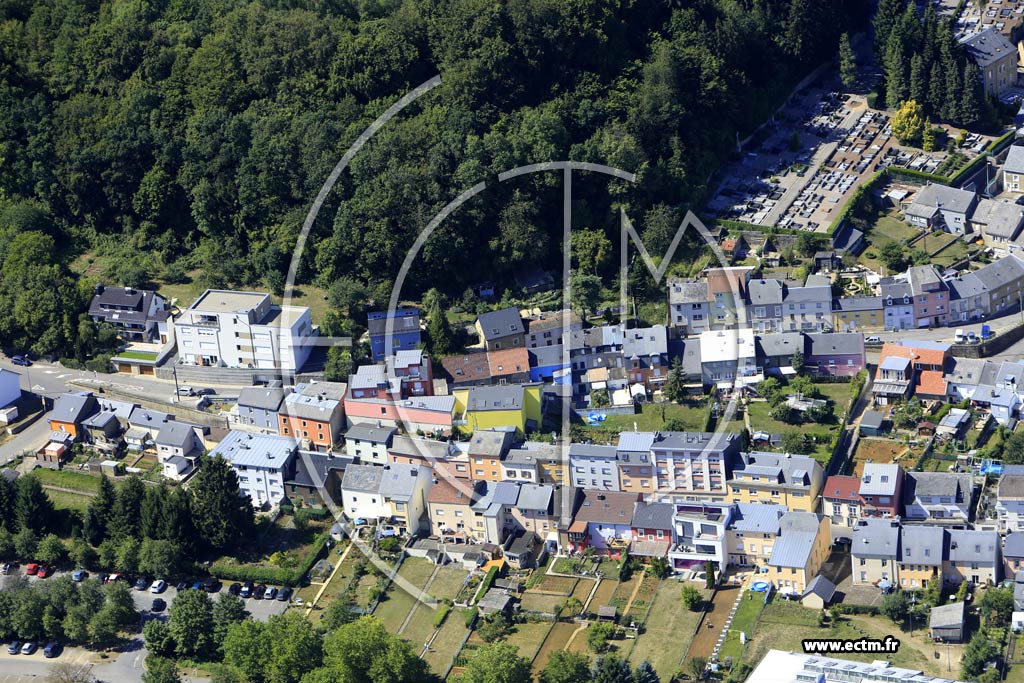 Photo arienne de Differdange (Niederkorn)