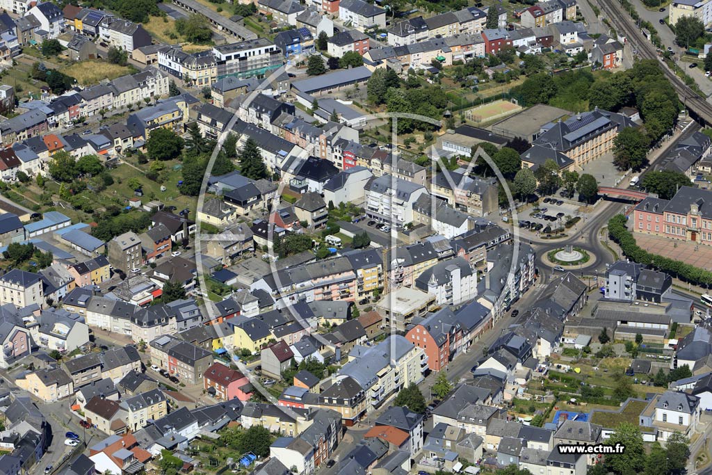 Photo arienne de Differdange (Niederkorn)