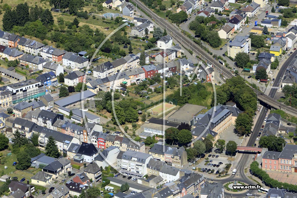 Photo arienne de Differdange (Niederkorn)