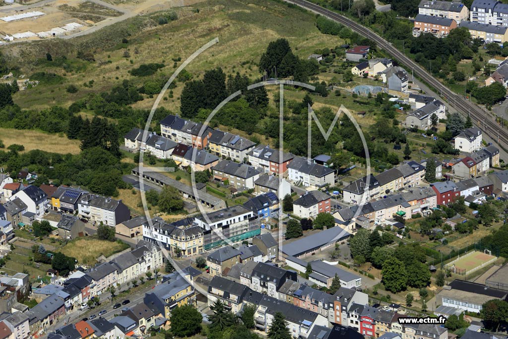Photo arienne de Differdange (Niederkorn)