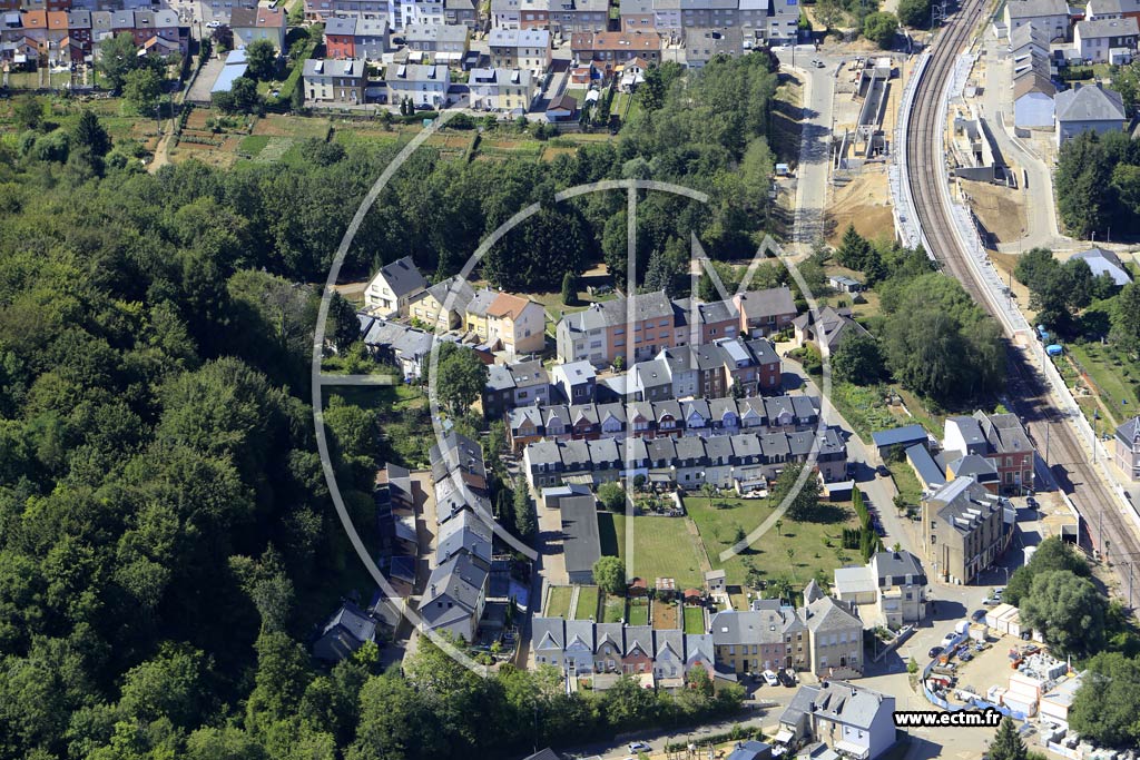 Photo arienne de Differdange (Obercorn)