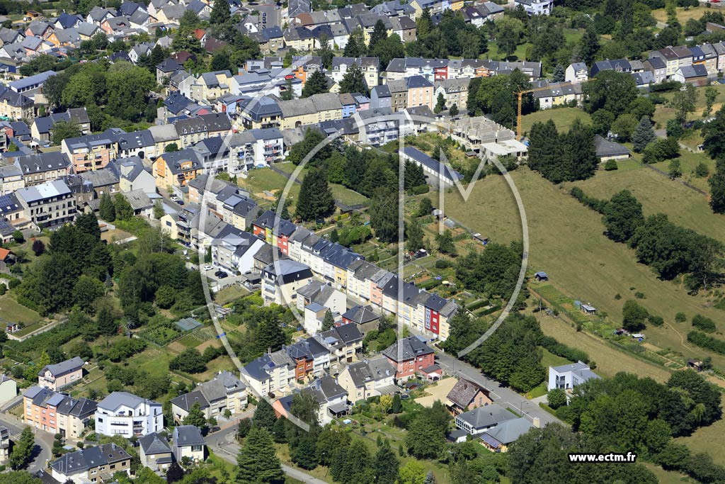 Photo arienne de Differdange (Obercorn)