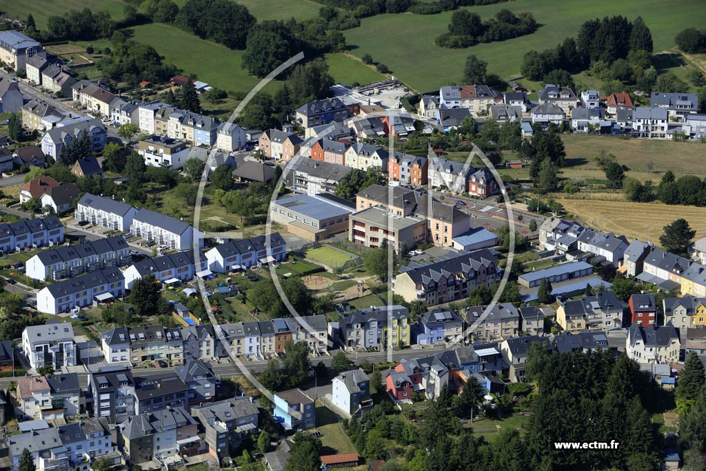 Photo arienne de Dudelange (Ouest)