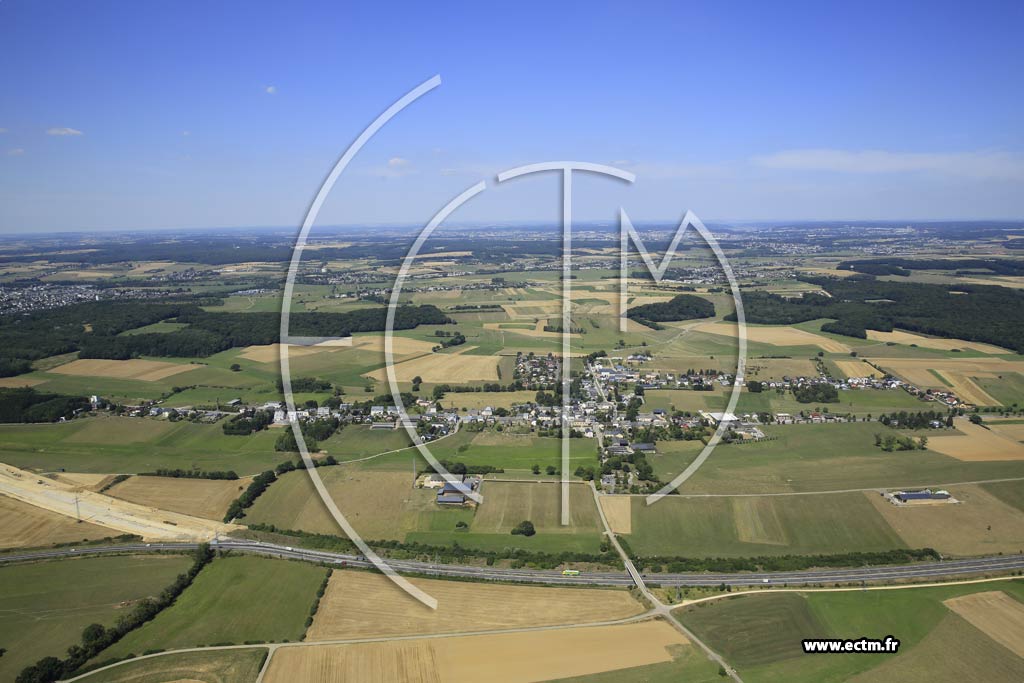 Photo arienne de Frisange (Hellange)