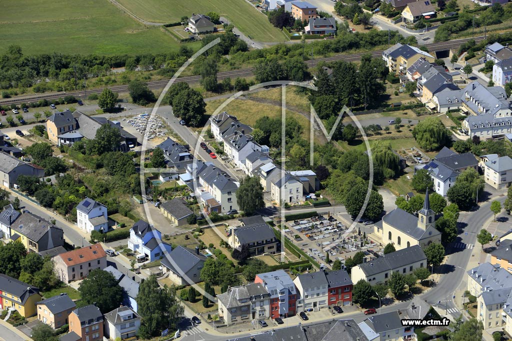 Photo arienne de Roeser (Bivange)