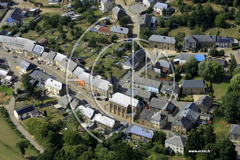 Photo arienne de Battincourt