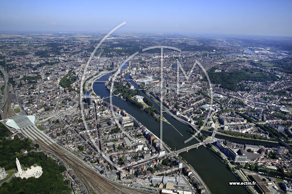 Photo arienne de Lige (Guillemins)