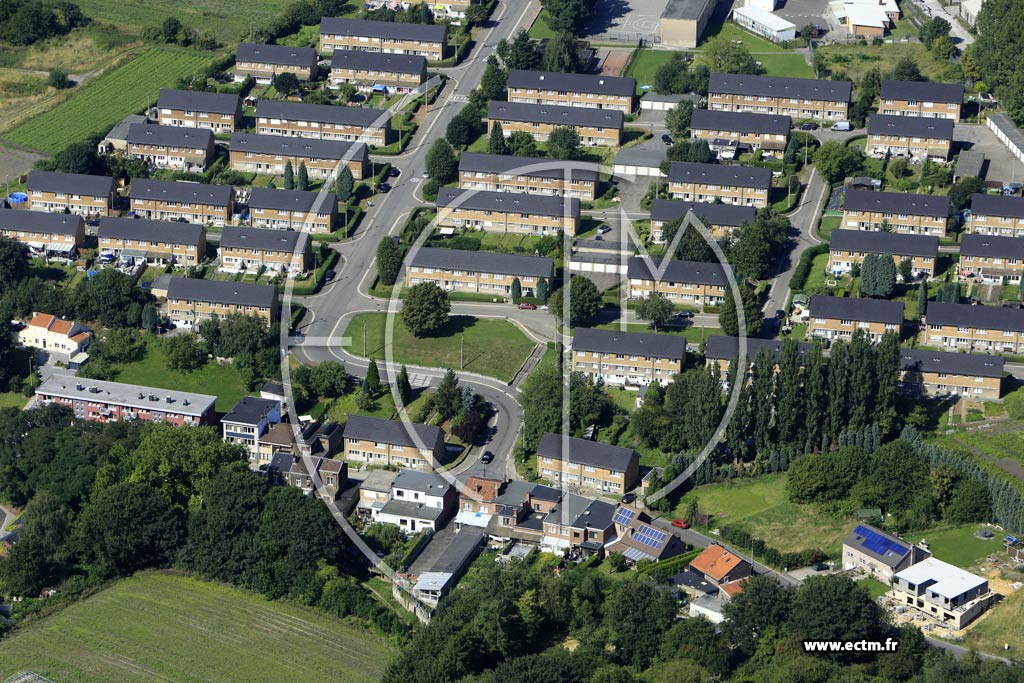 Photo arienne de Lige (Quartier de la rue de la Tonne)