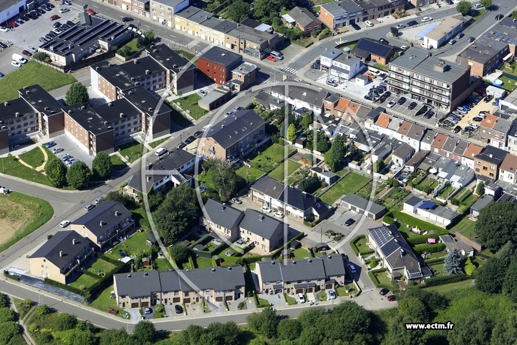 Photo arienne de Lige (Quartier de la rue de la Tonne)