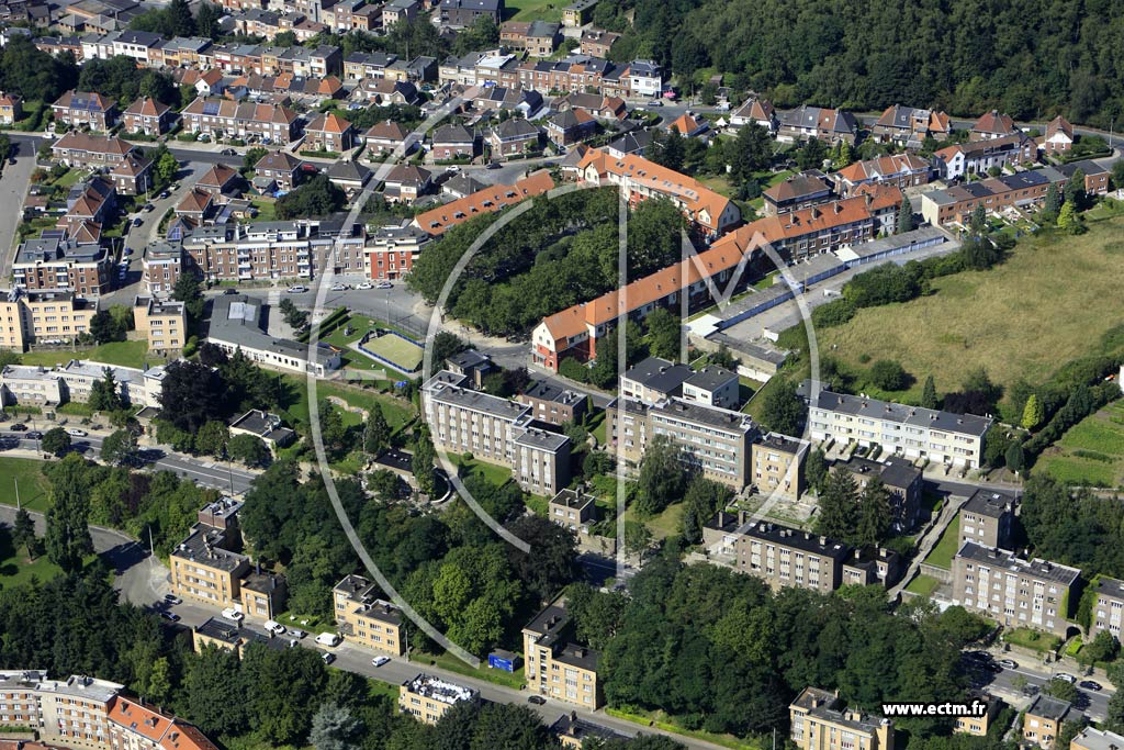 Photo arienne de Lige (Sainte-Walburge)