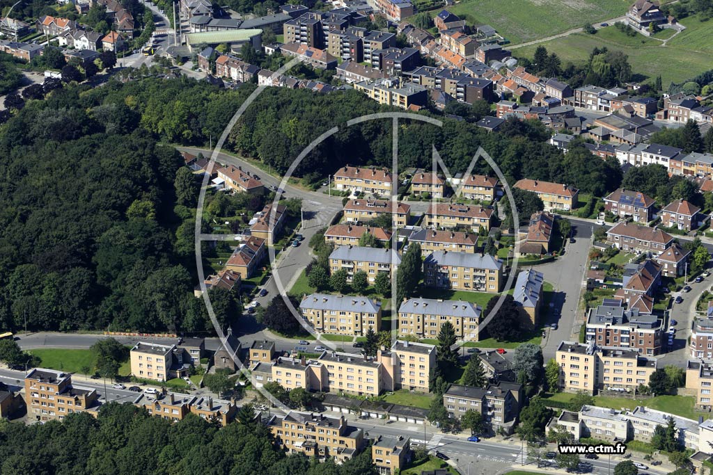 Photo arienne de Lige (Sainte-Walburge)