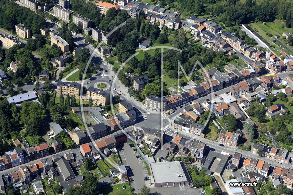 Photo arienne de Lige (Sainte-Walburge)