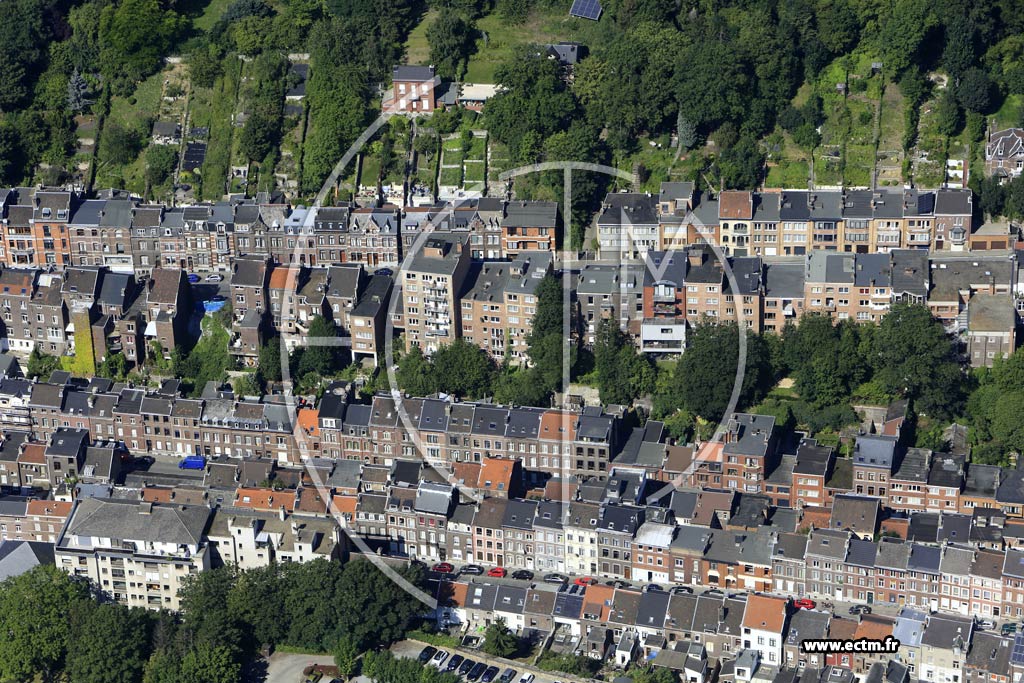Photo arienne de Lige (Sainte-Walburge)