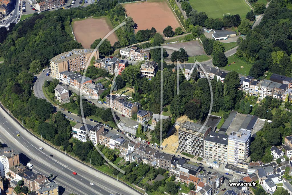 Photo arienne de Lige (Sainte-Walburge)