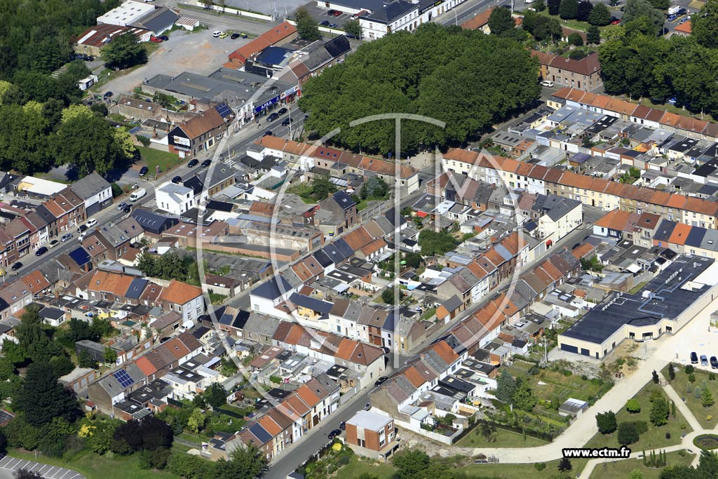 Photo arienne de Saint-Ghislain