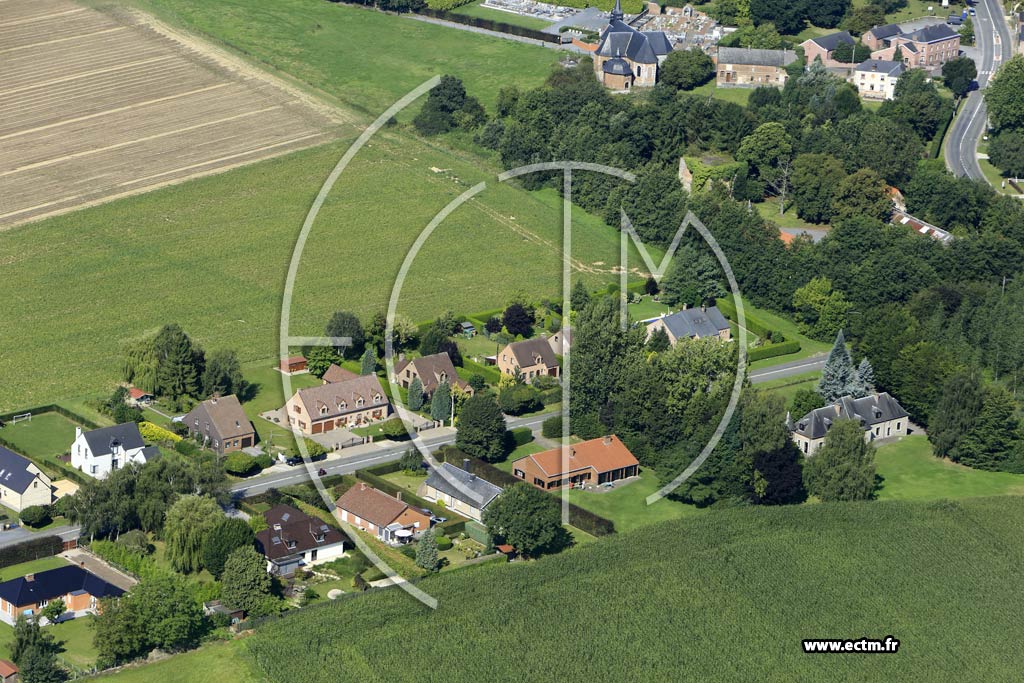 Photo arienne de Sars-la-Bruyre