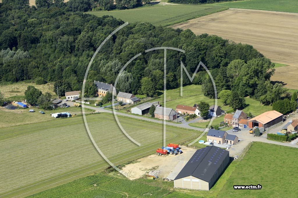 Photo arienne de Sars-la-Bruyre